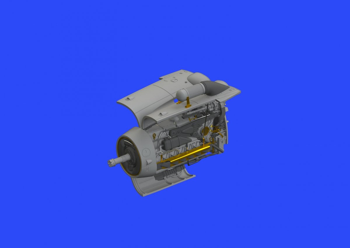 Eduard 648427 Bf 109G-6/ U4 engine TAMIYA 1/48 – immagine 2
