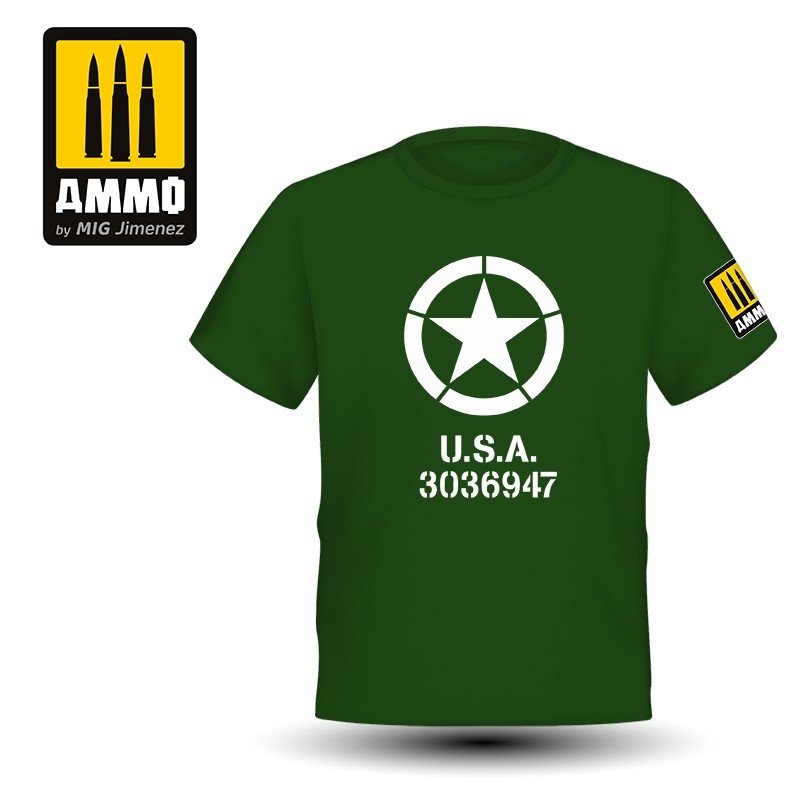 AMMO of Mig Jimenez 8077XXXL T-SHIRT - US Star ( rozmiar , size XXXL)