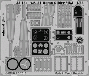 Eduard 33154 A. S. 51 Horsa Glider Mk. I 1/35 BRONCO