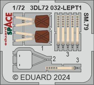 Eduard 3DL72032 SM.79 SPACE ITALERI 1/72 – immagine 2