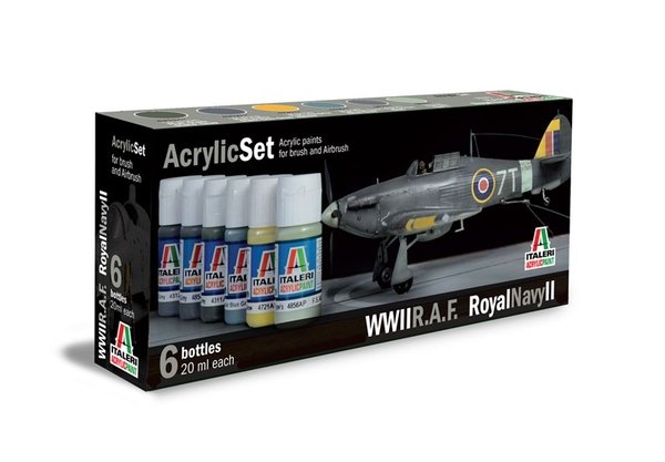 Italeri 444AP British RAF/Royal Navy (Série II, Seconde Guerre mondiale) 6x20ml
