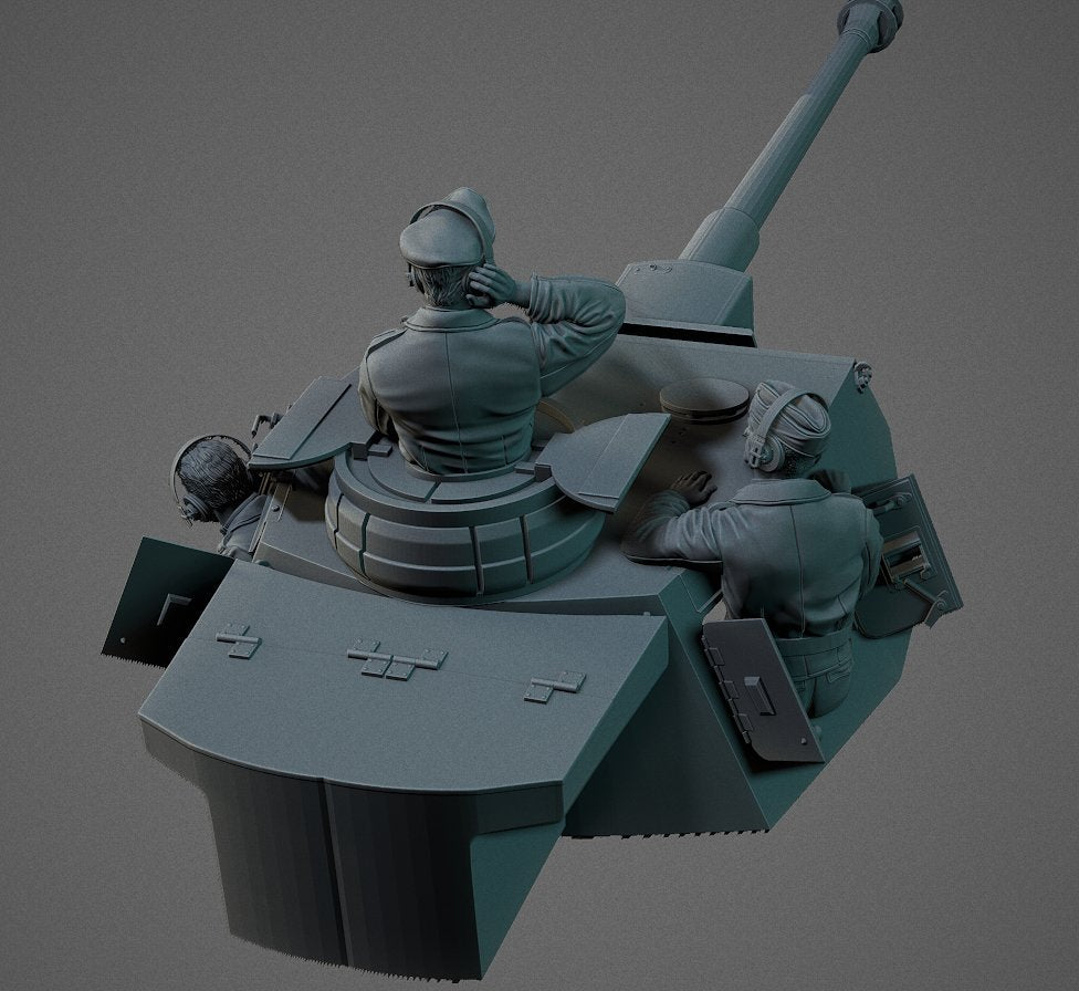Panzer Art FI35-099 German Panzerjacke turret crew (PzIII &amp;amp; PzIV tanks) 1/35 – immagine 2