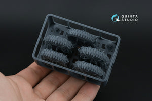 Quinta Studio QT35012 Dodge WC Family tyre set with chains (Zvezda) 1/35 – imagen 3