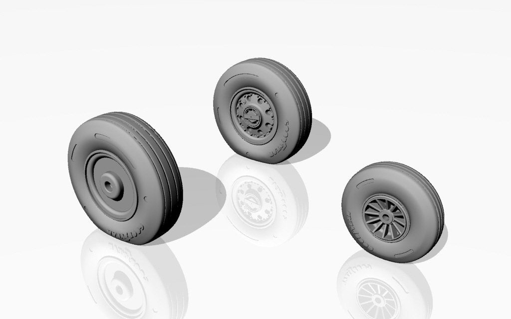 Armory Models AW48313 F-105 Thunderchief wheels w/ weighted tyres 1/48 – immagine 3