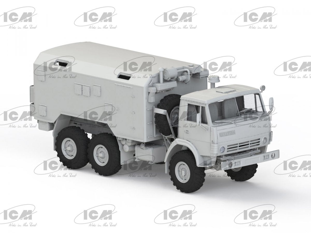ICM 35002 Soviet Six-Wheel Army Truck with Shelter 1/35 – zdjęcie 3