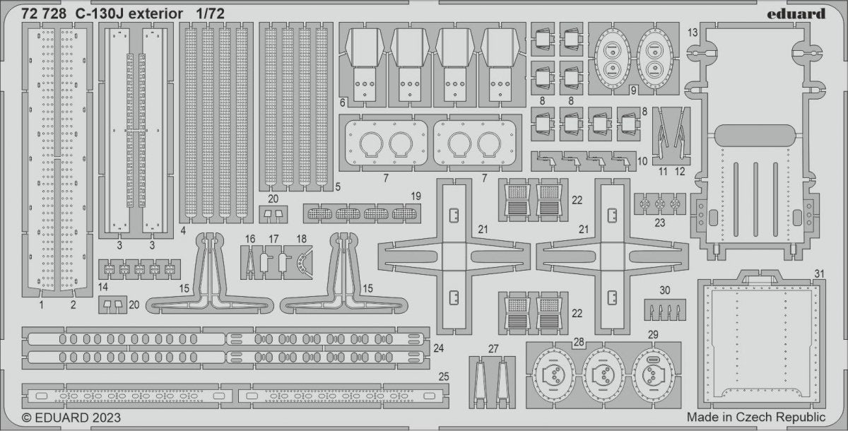 Eduard BIG72173 C-130J PART I ZVEZDA 1/72 – immagine 3