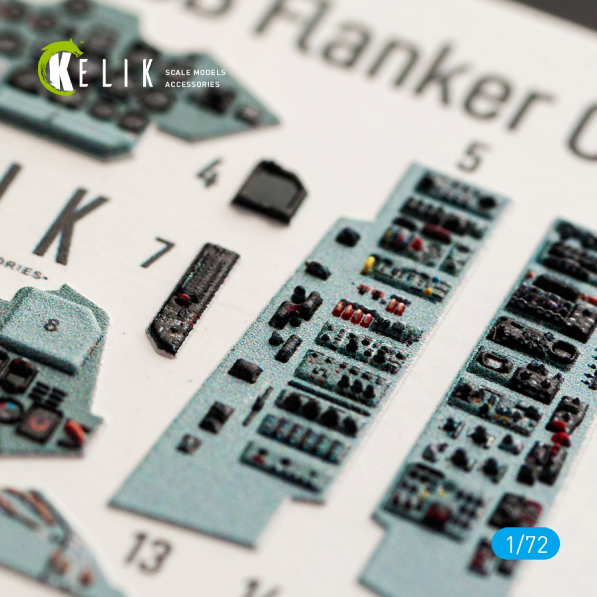 KELIK K72041 SU-27UB INTERIOR 3D DECALS FOR TRUMPETER KIT 1/72 – zdjęcie 4
