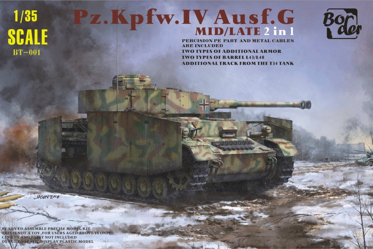 Modèle Border BT-001 Panzer IV Ausf.G Mid/Tard 2en1 1/35