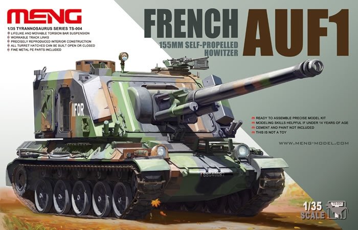 Maquette Meng TS-004 Obusier automoteur français AUF1 155 mm (1/35)