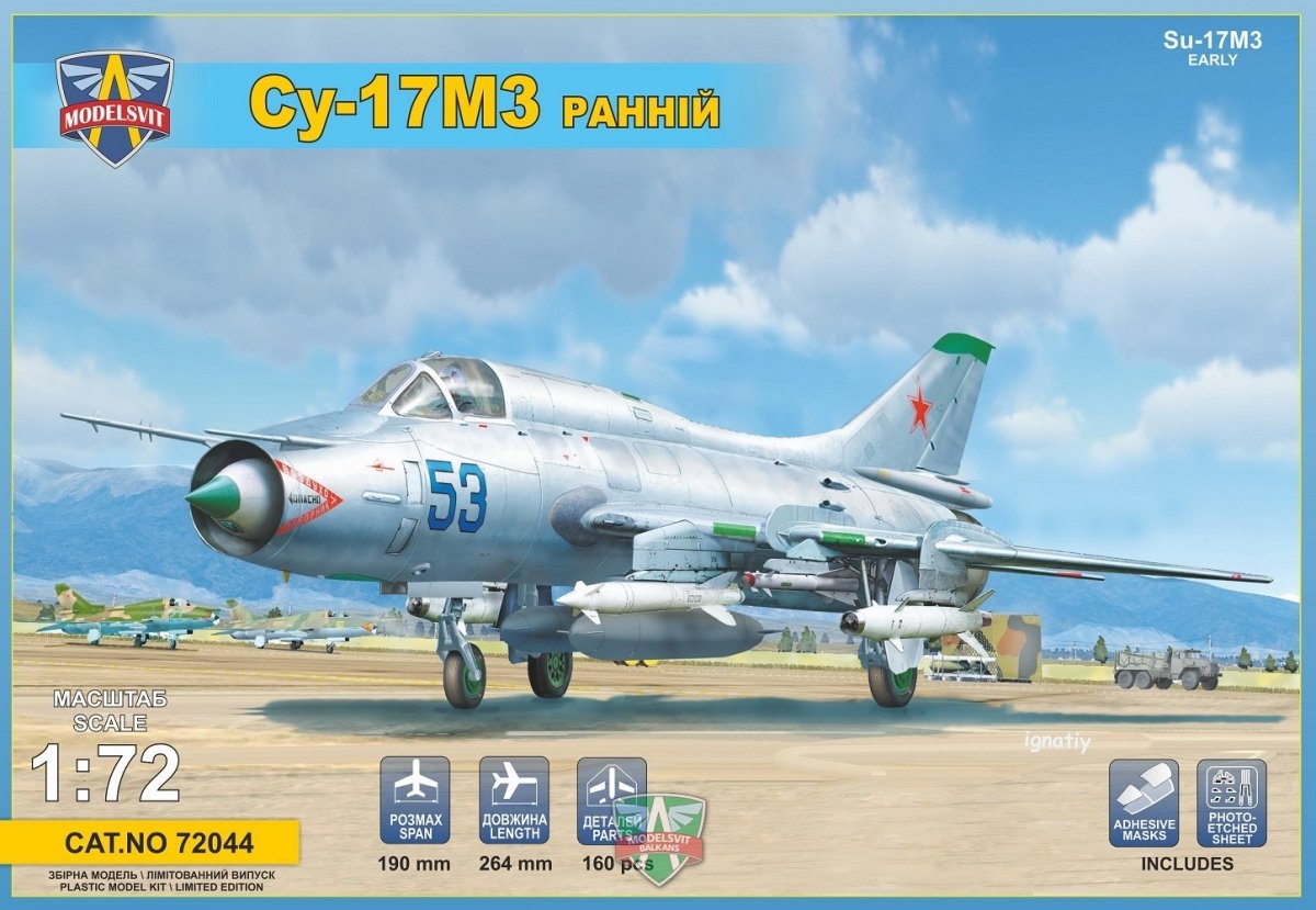 Modelsvit 72044 Sukhoi Su-17M3 "Early vers." advanced fighter 1/72