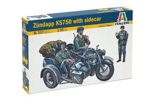 Italeri 0317 ZUNDAPP KS750 WITH SIDECAR 1/35 – immagine 2
