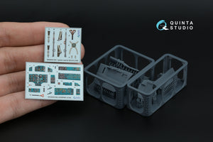 Quinta Studio QD+48558 MiG-25RB/MiG-25RBT 3D-Printed &amp;amp; coloured Interior on decal paper (ICM) (with 3D-printed resin parts) 1/48 – immagine 2
