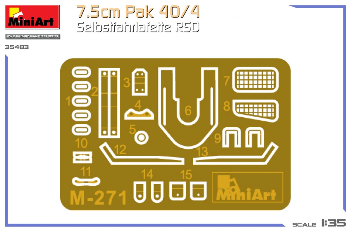MiniArt 35483 7,5 cm paquet 40/4. Selbstfahrlafette RSO 1/35  – image 3