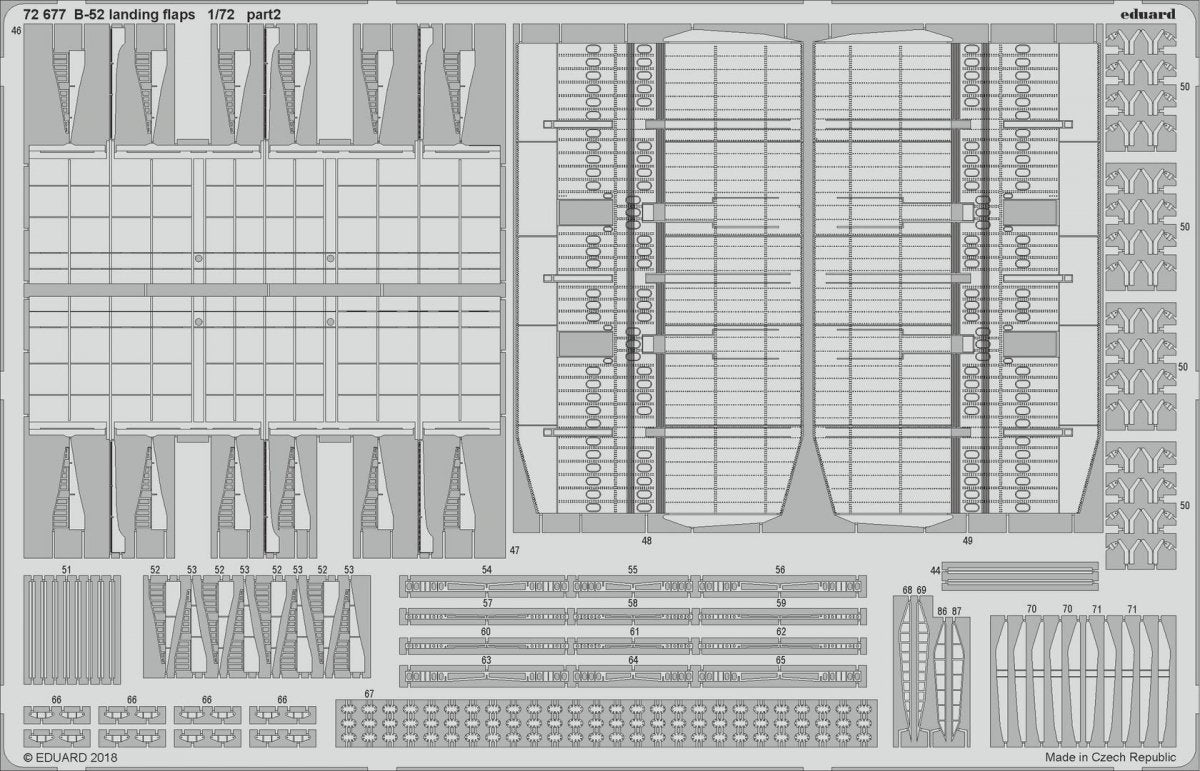 Eduard 72677 B-52 landing flaps 1/72 MODELCOLLECT – Bild 3