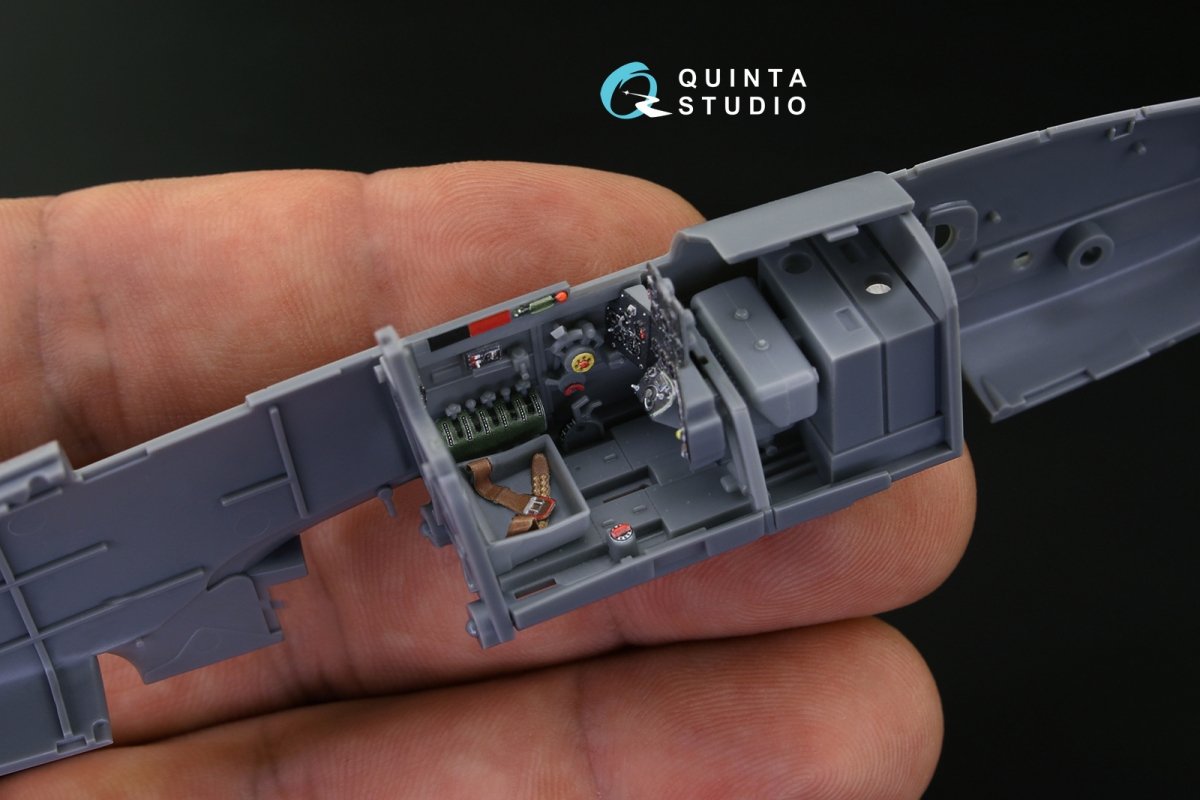 Quinta Studio QD48141 Ki-61-Id 3D-Printed &amp;amp; coloured Interior on decal paper (Tamiya) 1/48 – immagine 4