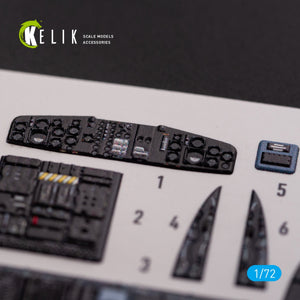 KELIK K72078 CH-53D Sea Stallion interior 3D decals for Fujimi/Academy kit 1/72 – zdjęcie 8