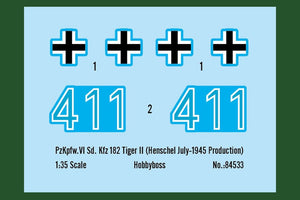 Hobby Boss 84533 Pz.Kpfw.VI Sd.Kfz.182 Tiger II (Production Henschel juillet 1945) (1/35) – image 6