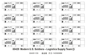 Trumpeter 00429 Modern U.S. soldiers Logistics Supply Team 1/35 – immagine 2