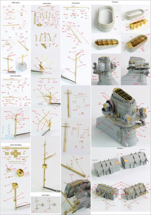 Pontos 22001F2 BISMARCK 1941 Detail Up Set Basic Ver.2 1/200 – immagine 22