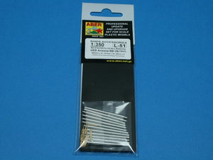 Aber 350L-51 Set of barrels 356mm x 12; 127mm x 20; 28mm x 8 for Arizona class battleships 1/350 – zdjęcie 4