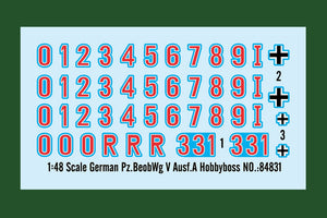 Hobby Boss 84831 German PzBeobWg V Ausf.A 1/48 – immagine 3