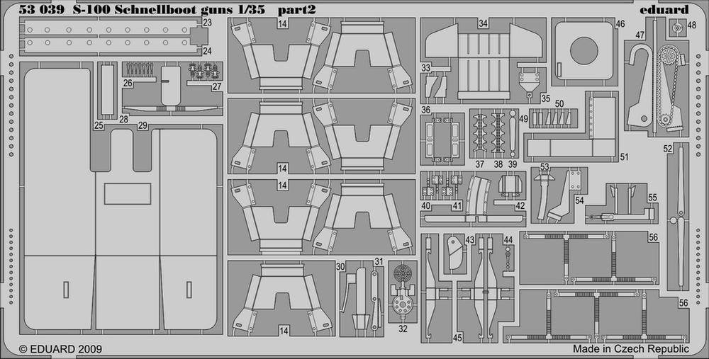 Eduard 53039 S-100 Schnellboot guns ITALERI 1/35 – immagine 2