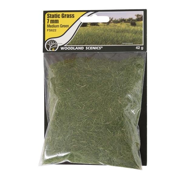 Woodland Scenics WFS622 Herbe statique 7 mm Vert moyen