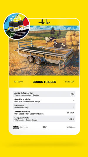 Heller 56778 STARTER KIT Goods Trailer 1/24 – zdjęcie 5