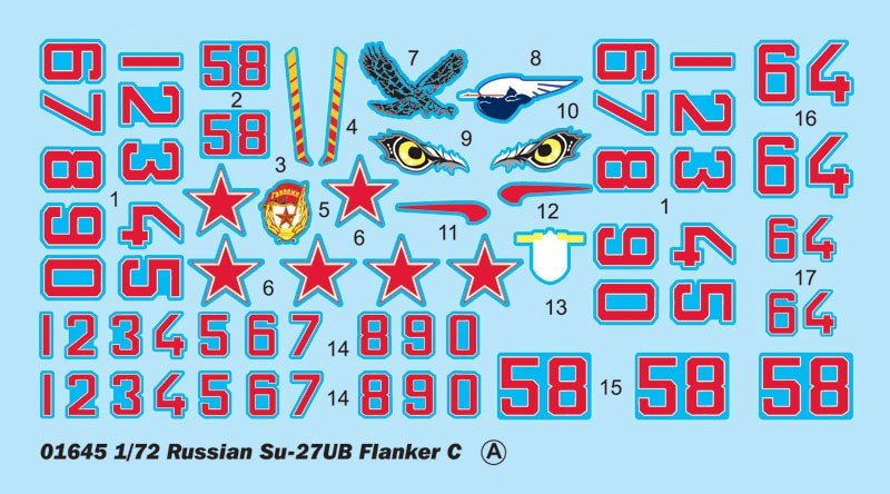 Trumpeter 01645 Russian Su-27UB Flanker C Fighter 1/72 – immagine 6
