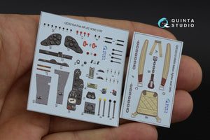 Quinta Studio QD32104 Fiat CR.42 3D-Printed &amp;amp; coloured Interior on decal paper (ICM) 1/32 – immagine 13