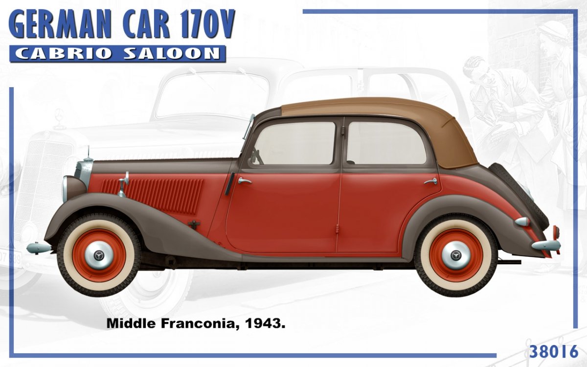 MiniArt 38016 GERMAN CAR 170V CABRIO SALOON 1/35 – Bild 9