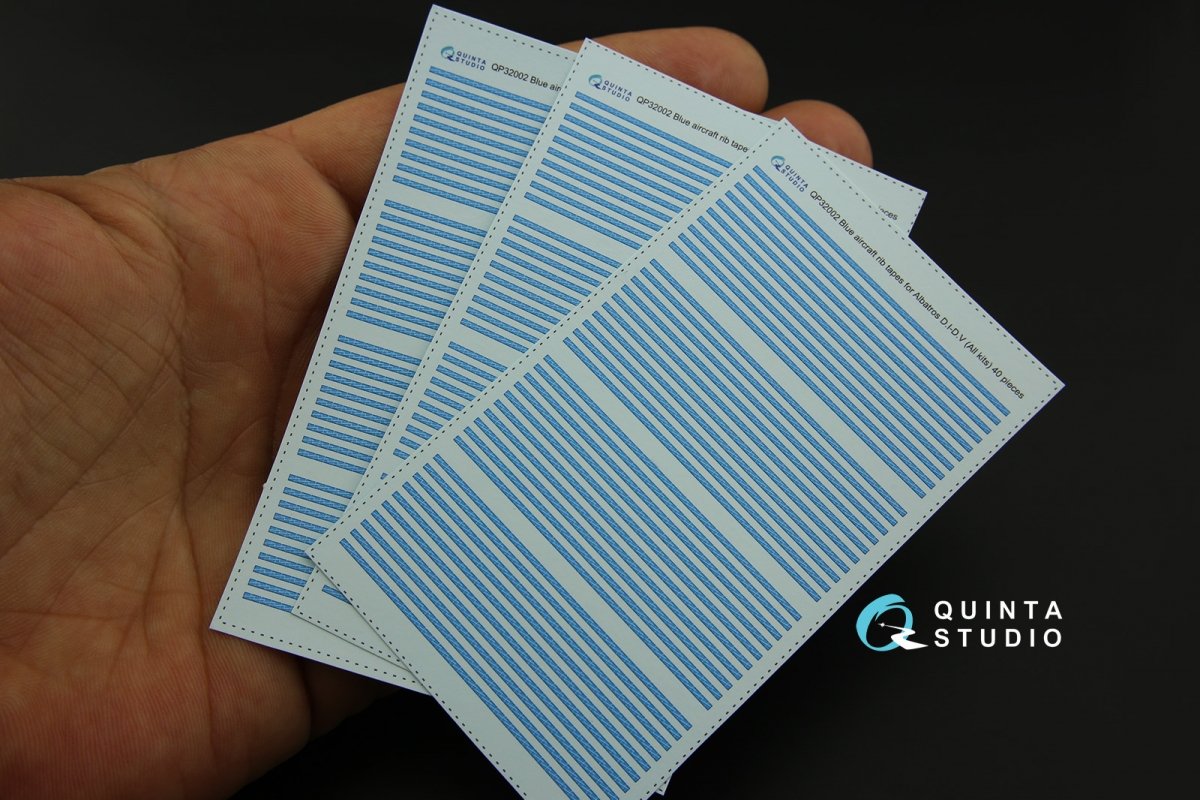 Quinta Studio QP32002 Blue rib tapes Albatros DI-DV (for All kit) 1/32 – image 2