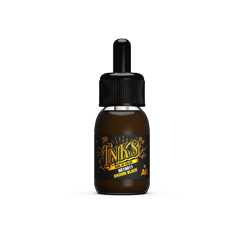 AK Interactive AK16011 MARRON NOIR – ENCRE 30 ml