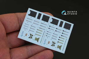 Quinta Studio QD48090 F-15E 3D-Printed &amp;amp; coloured Interior on decal paper (for GWH kit) 1/48 – immagine 6