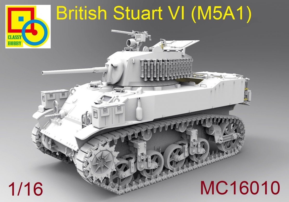 Classy Hobby MC16010 British Stuart VI M5A1 1/16 – zdjęcie 3