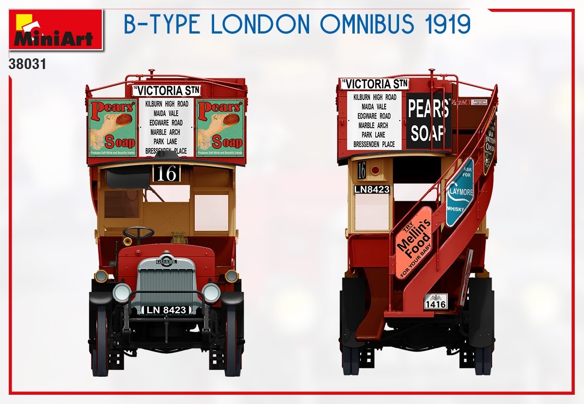 MiniArt 38031 B-TYPE LONDON OMNIBUS 1919 1/35 – zdjęcie 6