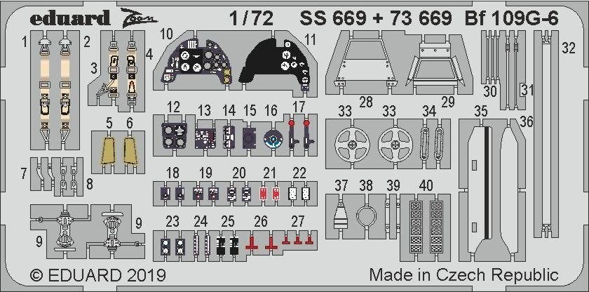 Eduard 73669 Bf 109G-6 1/72 TAMIYA – Bild 2