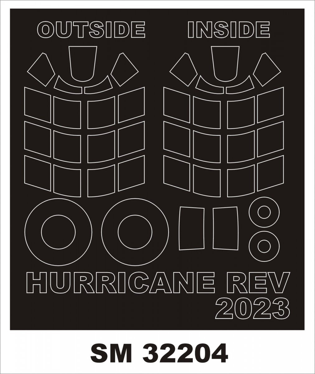 Montex SM32204 HURRICANE IIB for REVELL 1/32