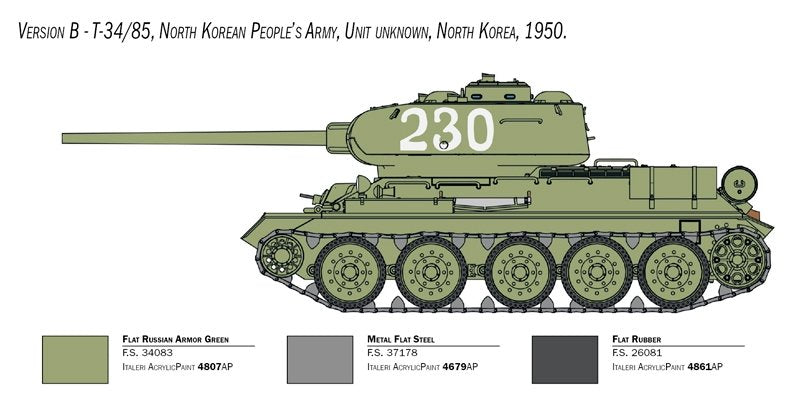 Italeri 6585 T-34/85 Korean War 1/35 – image 5