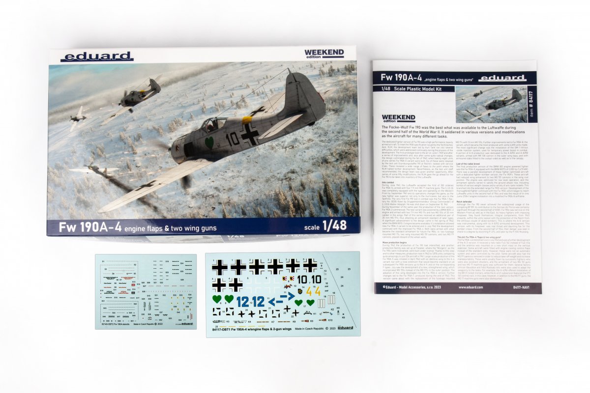 Eduard 84117 Fw 190A-4 w/ engine flaps &amp;amp; 2-gun wings 1/48 – immagine 3