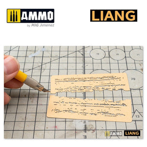 Liang 0009 Chipping Effects Airbrush Stencils – immagine 6