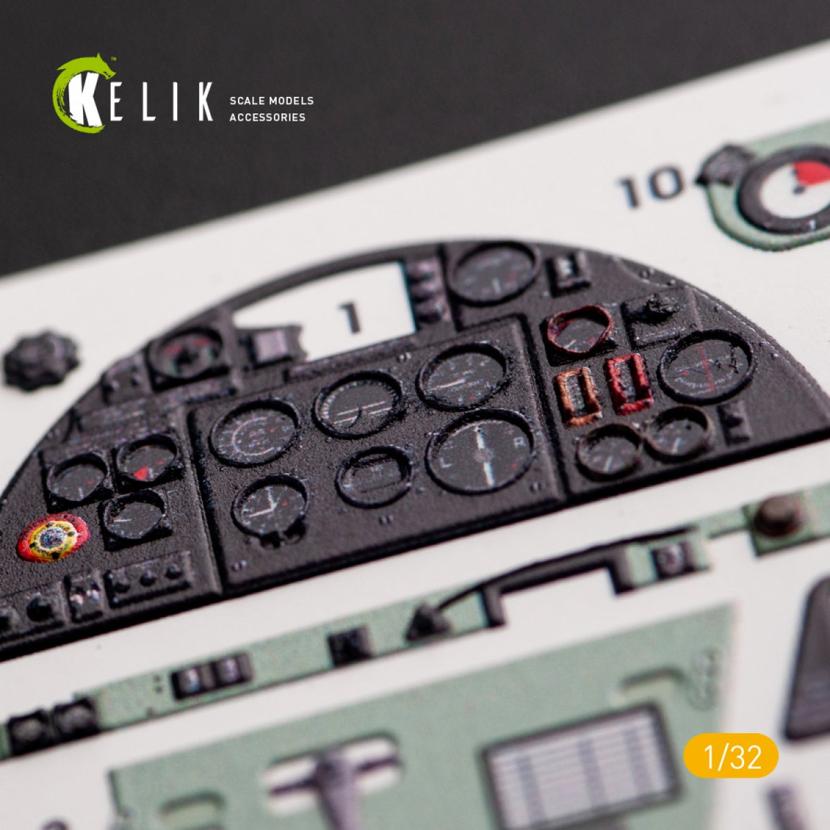 KELIK K32012 HAWKER HURRICANE MK.IIB - INTERIOR 3D DECAL FOR REVELL KIT 1/32 – immagine 4