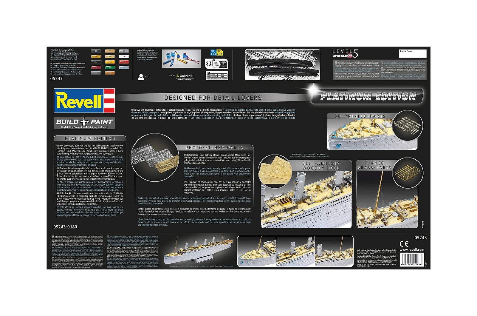 Revell 05243 Titanic Platinum Edition 1/400 – immagine 8