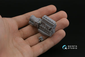 Quinta Studio QDS-43001 KAMAZ-43509 3D-Printed coloured Interior on decal paper (Zvezda) (Small version) 1/43 – immagine 13
