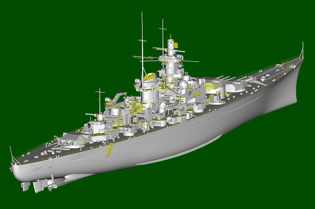 Trumpeter 05360 German Gneisenau Battleship 1/350 – Bild 11