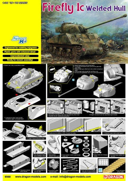 Dragon 6568 Firefly 1c Coque soudée (1/35)