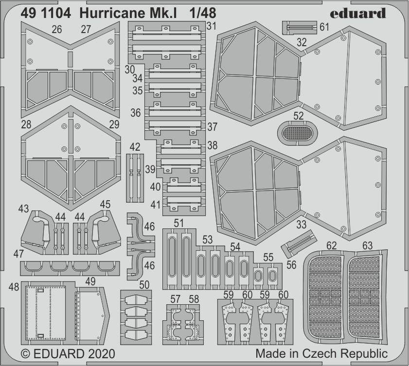 Eduard 491104 Hurricane Mk. I 1/48 AIRFIX – immagine 2