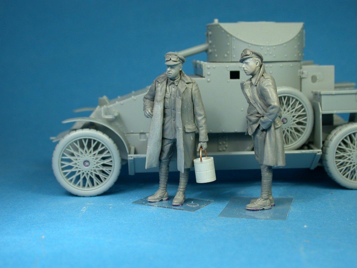 Copper State Models F35-007 British RNAS Armoured Car Division Crewman with a bucket 1/35 – Bild 2