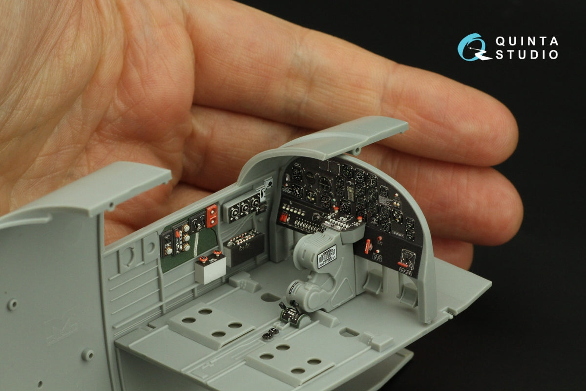 Quinta Studio QD32204 B-25J Mitchell Gun nose 3D-Printed &amp;amp; coloured Interior on decal paper (HK models) 1/32 – immagine 6