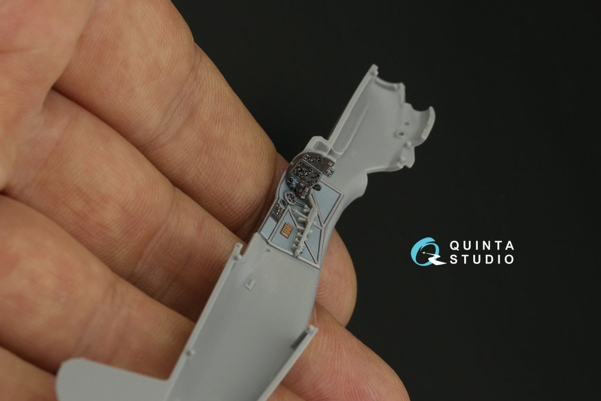 Intérieur du Yak-1B imprimé en 3D et coloré sur papier décalcomanie Quinta Studio QD72084 (Arma Hobby) à l&amp;#39;échelle 1/72  – image 4